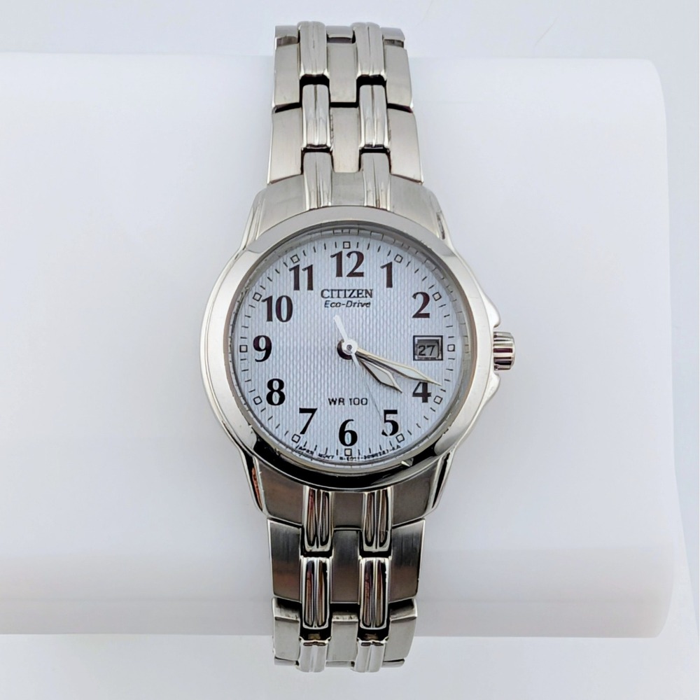 Citizen Silhouette Eco-Drive E011-S064899 White Dial Women's Watch Box 26mm 6"